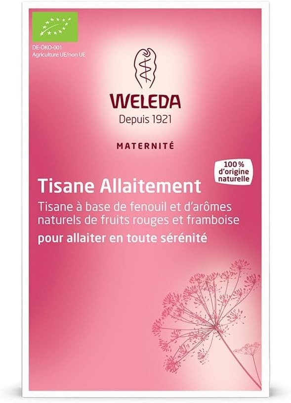 WELEDA - Ceai organic cu fructe de padure rosii pentru alaptare - Promoveaza lactatia - 20 pliculete x 2g
