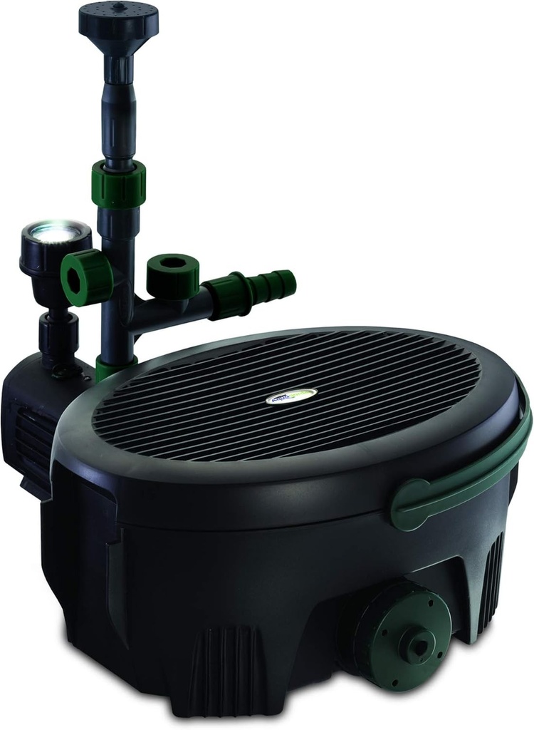 Aquagarden Inpond 6000, Pompa pentru iaz si apa, filtru, clarificator UV, spot LED si fantana, solutie multifunctionala pentru un iaz frumos, curat si limpede, pentru iazuri de pana la 6000 de litri