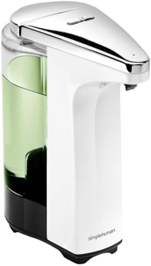 simplehuman ST1018 237 ml, Dispenser cu senzor, Dispenser automat de sapun cu senzor, Alb