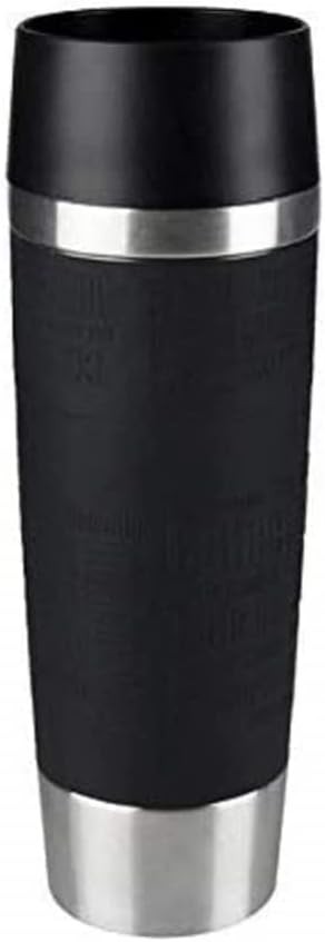 Emsa 515615 model precedent Travel Mug, cana termica, otel inoxidabil, 500 mililitri, neagra