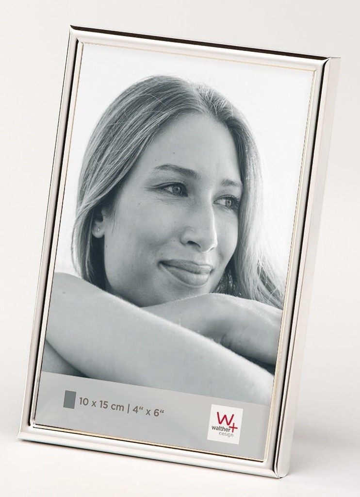 Rama foto Walther Design, argintie, 18 x 24 cm, rama portret Chloe WD824S