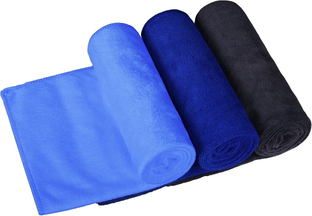 Prosop de sala BW&HM, prosop de studio de fitness, prosop sport, prosop de antrenament, prosop de fitness, moale, absorbant, 40 x 80 cm, pachet de 3