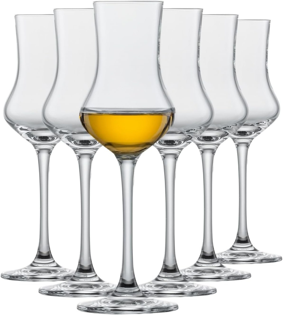 SCHOTT ZWIESEL Grappa Glass Bar Special (Set de 6), pahare clasice cu picior, pahare din cristal Tritan, lavabile in masina de spalat vase, fabricate in Germania (Cod articol 120518)