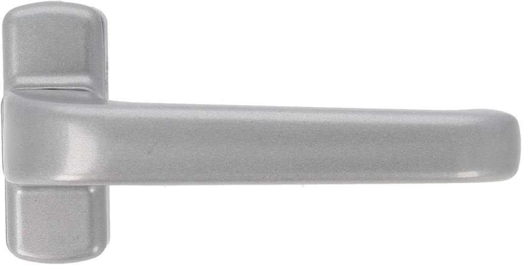 Amig - Set Manere Usa de Interior cu Rozeta | Maner Model Epsilon | 132 x 70 mm | Elegant si Simplu | Dimensiune Ax 8 mm | Maner Ergonomic | Aluminiu Argintiu