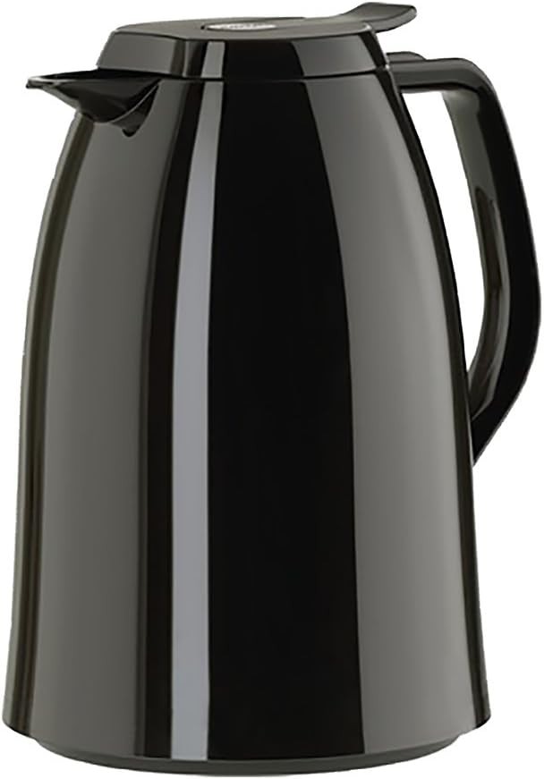 Emsa 517009 Cana termoizolanta Mambo | 1,5 litri | Inchidere rapida | 100% etansa | Se mentine cald timp de 12 ore / rece timp de 24 de ore | Negru lucios