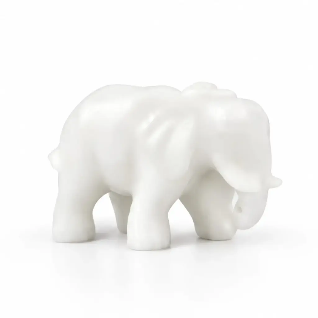 Colectie de figurine de elefant Gemshan, ornament mignon din jad, statuie, colectie de animale