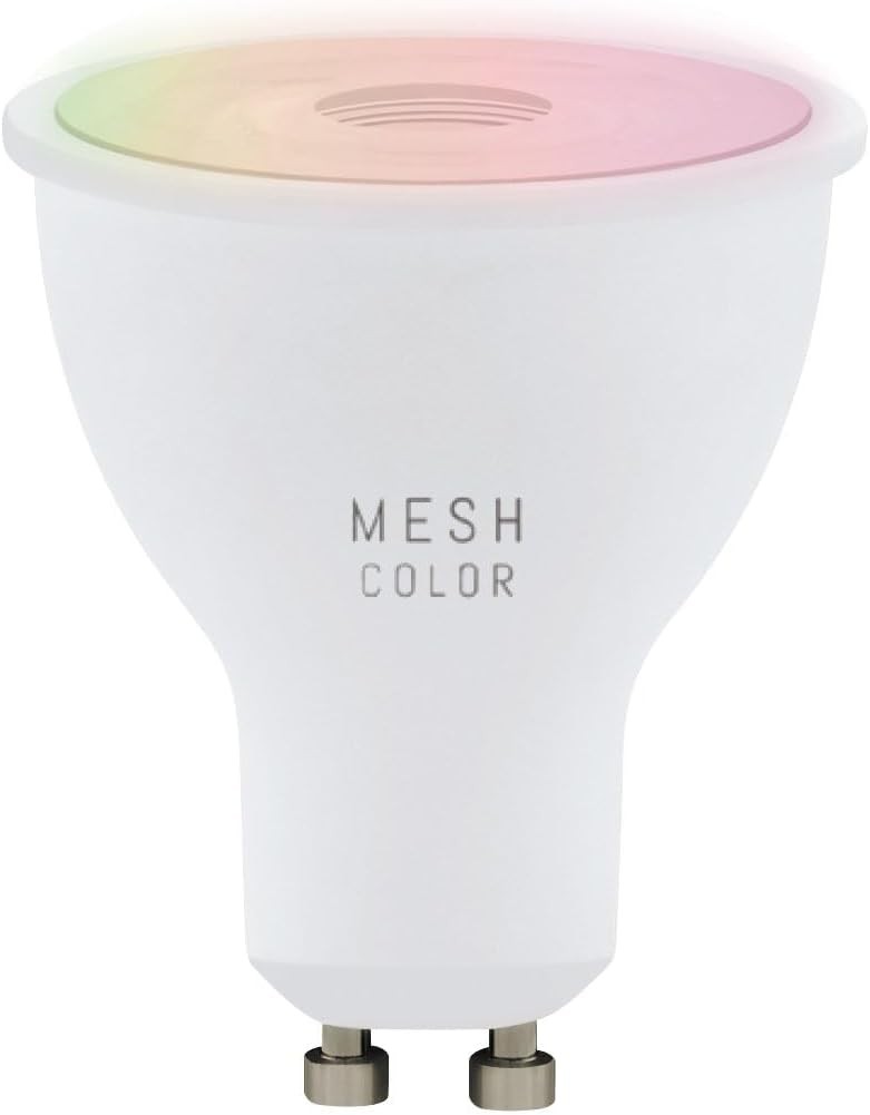 Bec LED EGLO connect.z Smart Home GU10, ZigBee, aplicatie si control vocal Alexa, reglabil, RGB, culoare lumina reglabila (alb cald-alb rece), 345 lumeni, 5 wati