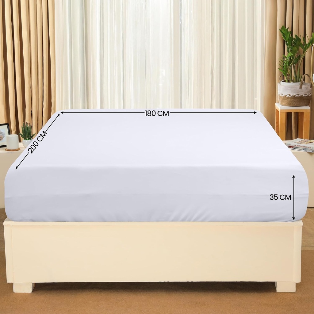 Utopia Bedding - Cearsaf cu elastic 200x200cm - Gri - Cearsaf cu elastic din microfibra de poliester periat certificat Oeko-Tex - Buzunar adanc de 35 cm