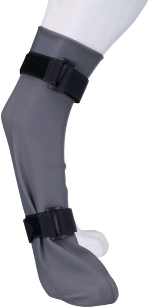 Trixie 19432 Soseta de protectie din silicon M: 8 cm/35 cm, gri