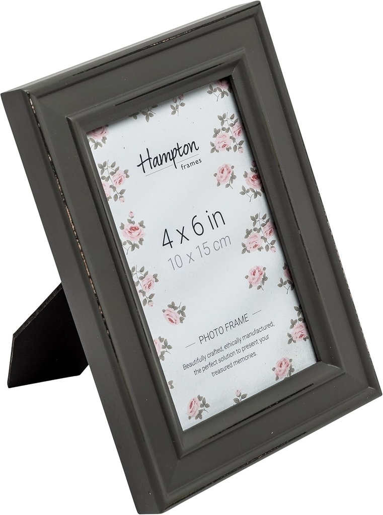 Hampton Frames | Rama foto PAL301946S | 10 x 15 cm, verde salvie, lemn, latime 30 mm | Fata din sticla, independenta sau montata pe perete, format portret si peisaj | Pentru casa si birou