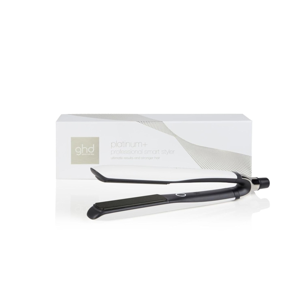 Placa de indreptat si de styling ghd Platinum+ Professional White – Par mai puternic, stralucire sporita, protectie a culorii – Pentru toate tipurile de par