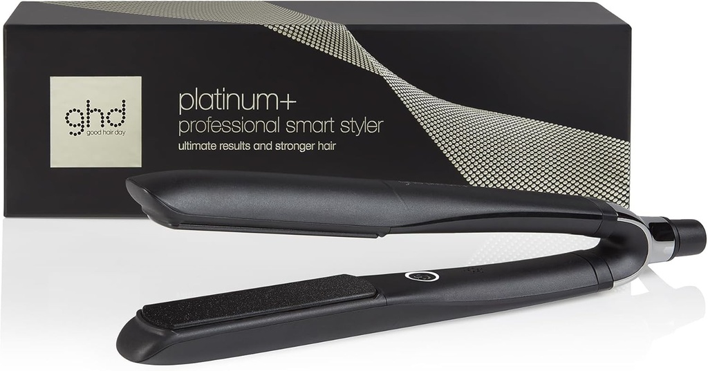 ghd - Placa de indreptat parul ghd Platinum+ - Placa de indreptat parul profesionala (neagra) - Par cu 75% mai stralucitor, 70% mai rezistent - Se adapteaza nevoilor parului tau - Placa de indreptat parul ideala pentru parul vopsit sau deteriorat