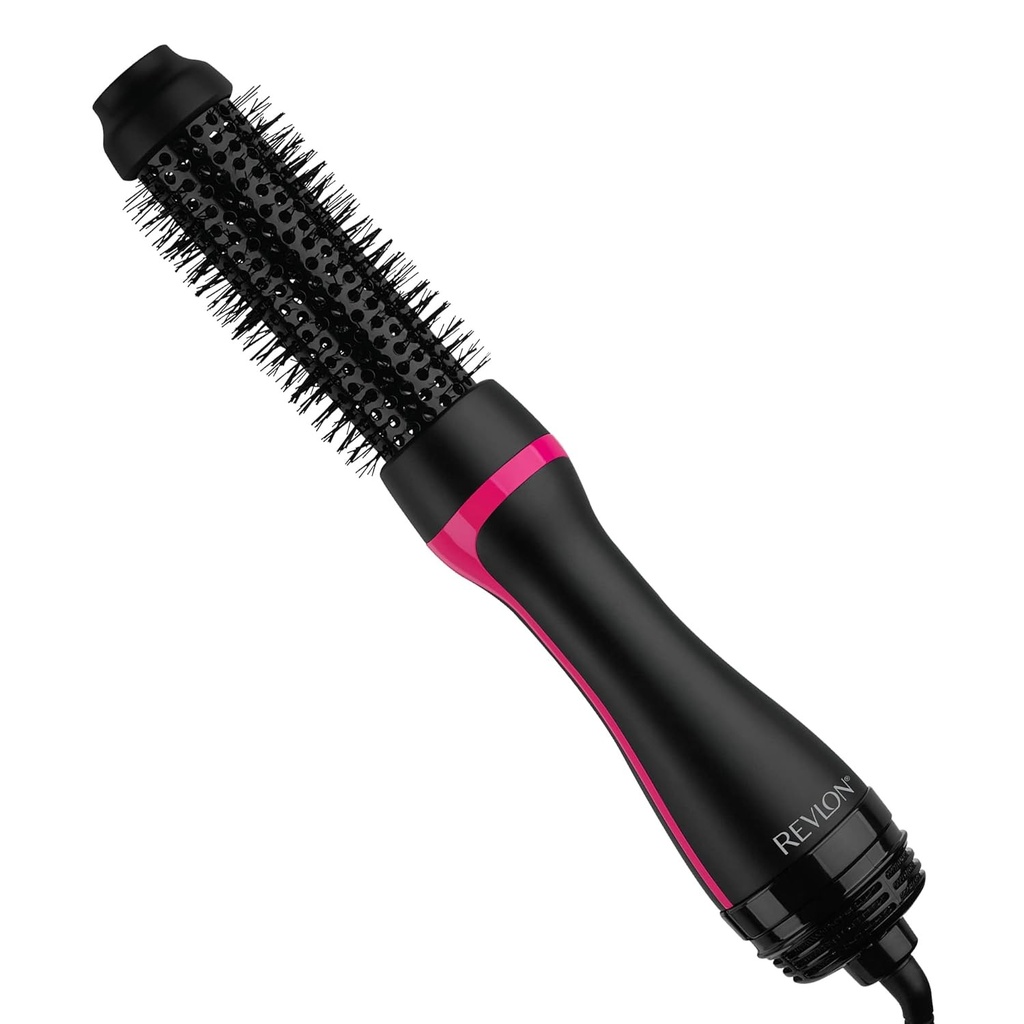 Revlon One-Step Style Booster – Uscator de par si aparat de coafat cu perie rotunda, perie rotunda de 38 mm (peri termici, cilindru acoperit cu ceramica, tehnologie cu ioni si ceramica) RVDR5292UKE
