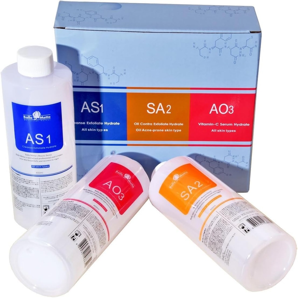 Solutie de infrumusetare Aqua Peel pentru ingrijirea tenului, 400 ml per sticla, demachiant facial si hidratant