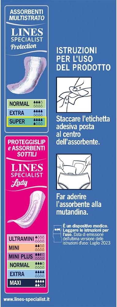 Lines Specialist Protection Super, absorbante pentru incontinenta, cutie de 60