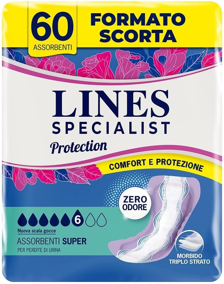 Lines Specialist Protection Super, absorbante pentru incontinenta, cutie de 60