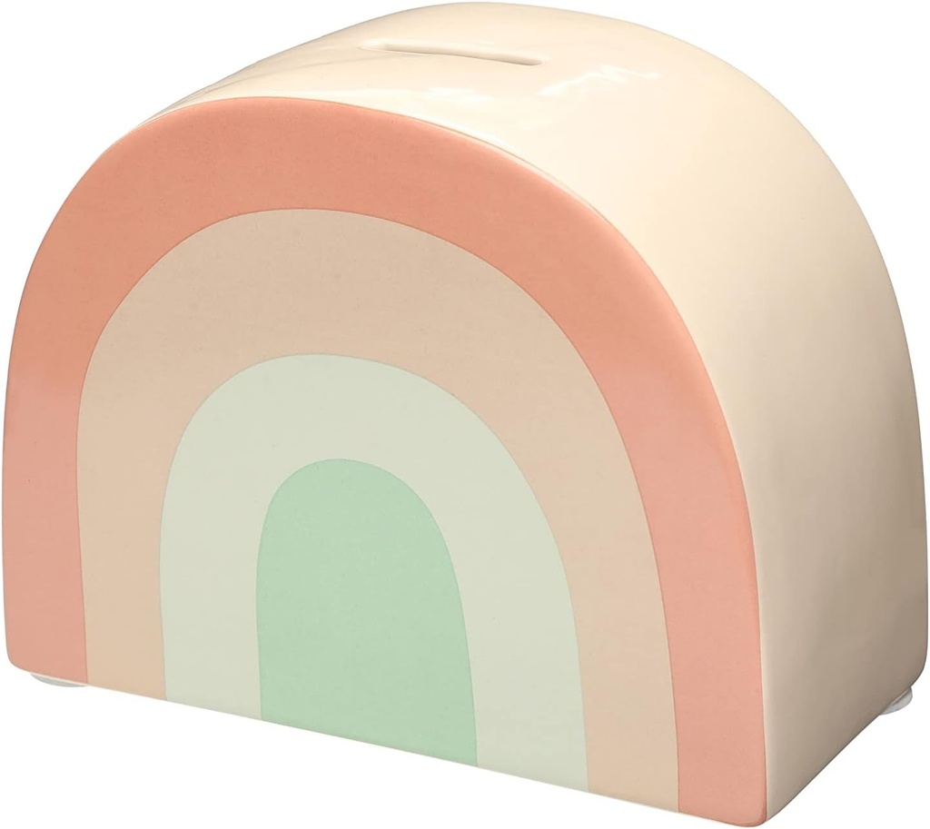 Pusculita ceramica Pearhead cu model curcubeu, decor pentru camera copiilor, pusculita alternativa, accesoriu modern pentru decorul bebelusului