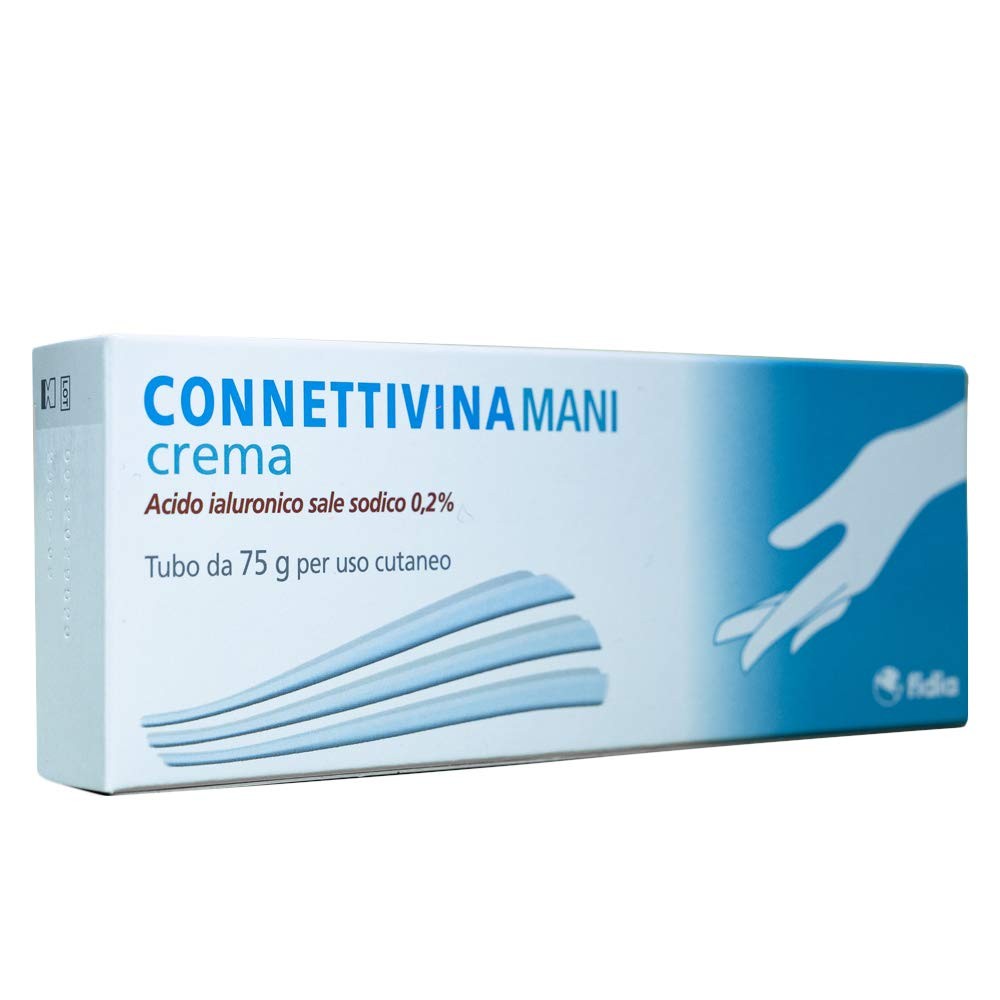 Crema Fidia Farmaceutici ConnettivinaMani - Tub 75g, pe baza de acid hialuronic cu sare de sodiu 0,2%