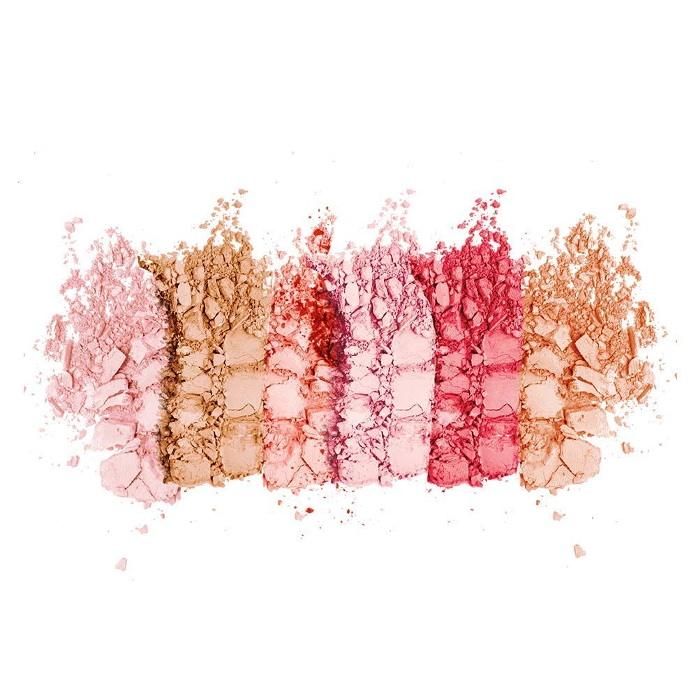 Fard de obraz mineral multi-efect SANTE Natural Cosmetics - 01 Coral - 8 g - 6 culori pentru stralucire naturala, stralucire delicata si conturare blanda - cu ulei de acai organic si pigmenti 100% naturali