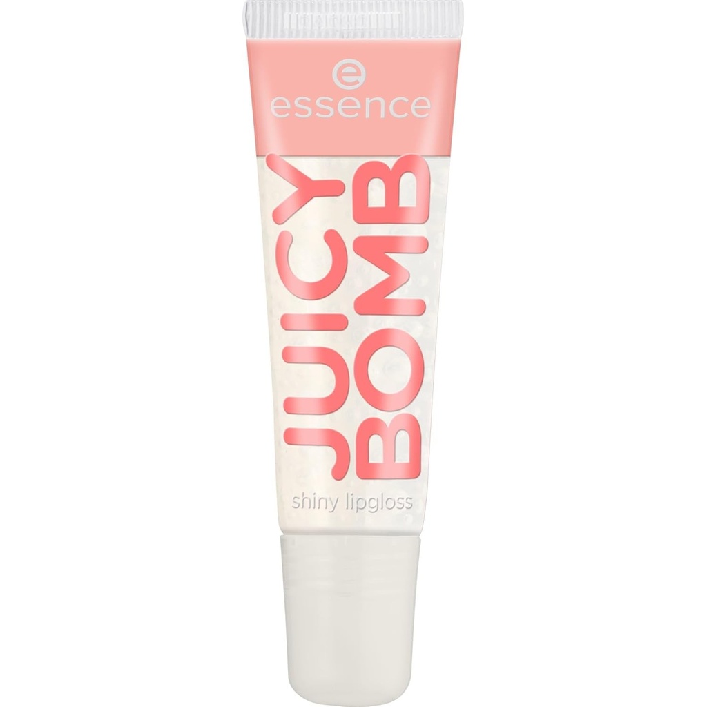 Luciu de buze stralucitor Essence JUICY BOMB, nr. 101, transparent, lucios, radiant de proaspat, sclipitor, vegan, fara alcool, fara parabeni, fara microplastic, 1 pachet (10 ml)