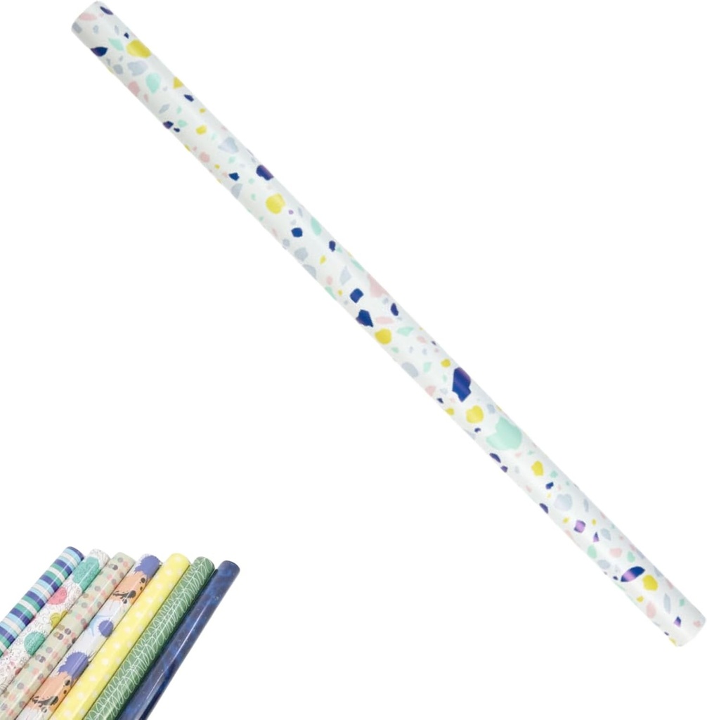 PARENCE - Rola de hartie de cadou 2m x 70cm - Extra lata - Model surpriza aleatoriu - Hartie de impachetat rezistenta pentru cadouri de Craciun