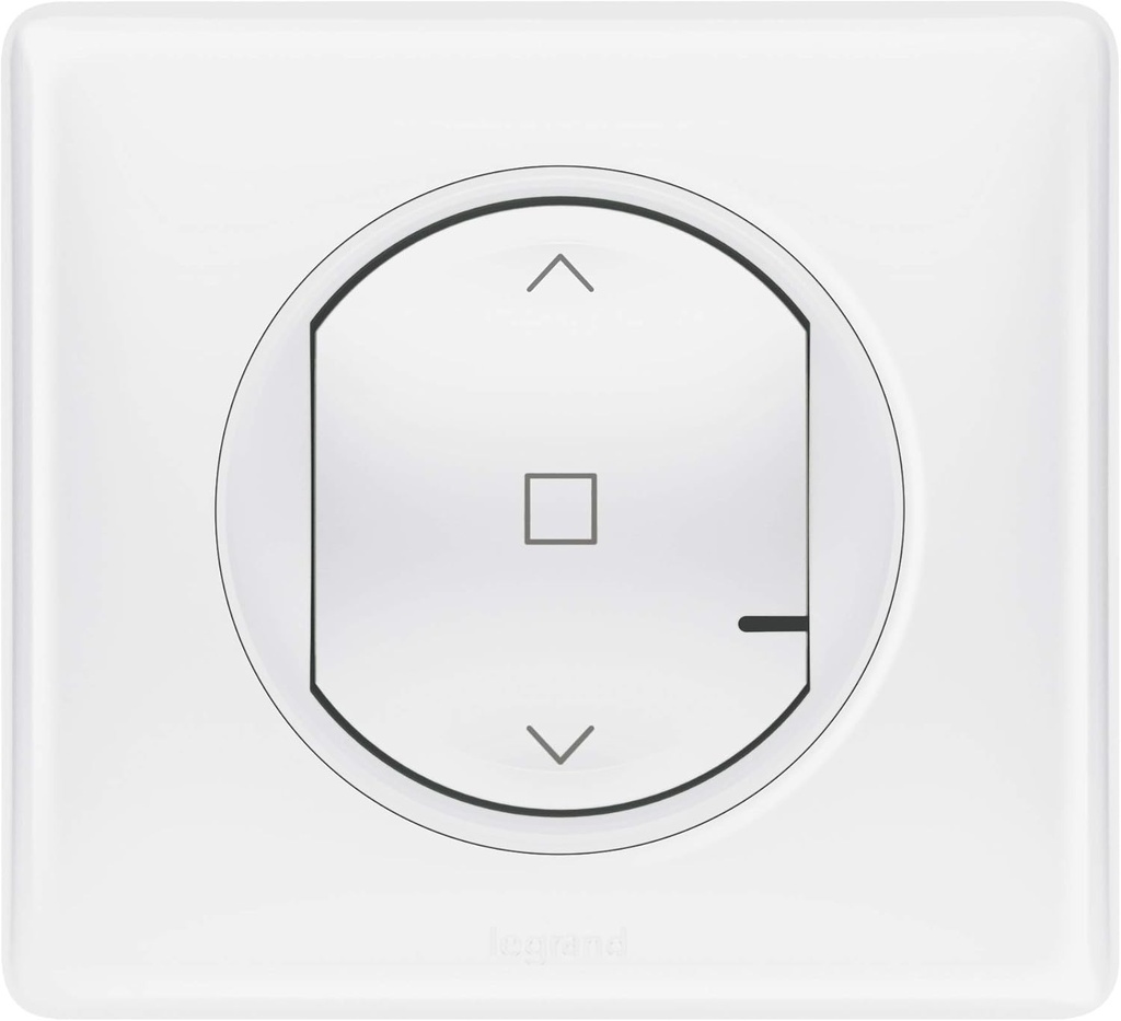 LEGRAND | Control centralizat wireless pentru rulouri, Céliane cu Netatmo, Sus/Jos/Stop, Indicator LED baterie descarcata, Baterie inlocuibila, Durata de viata 8 ani