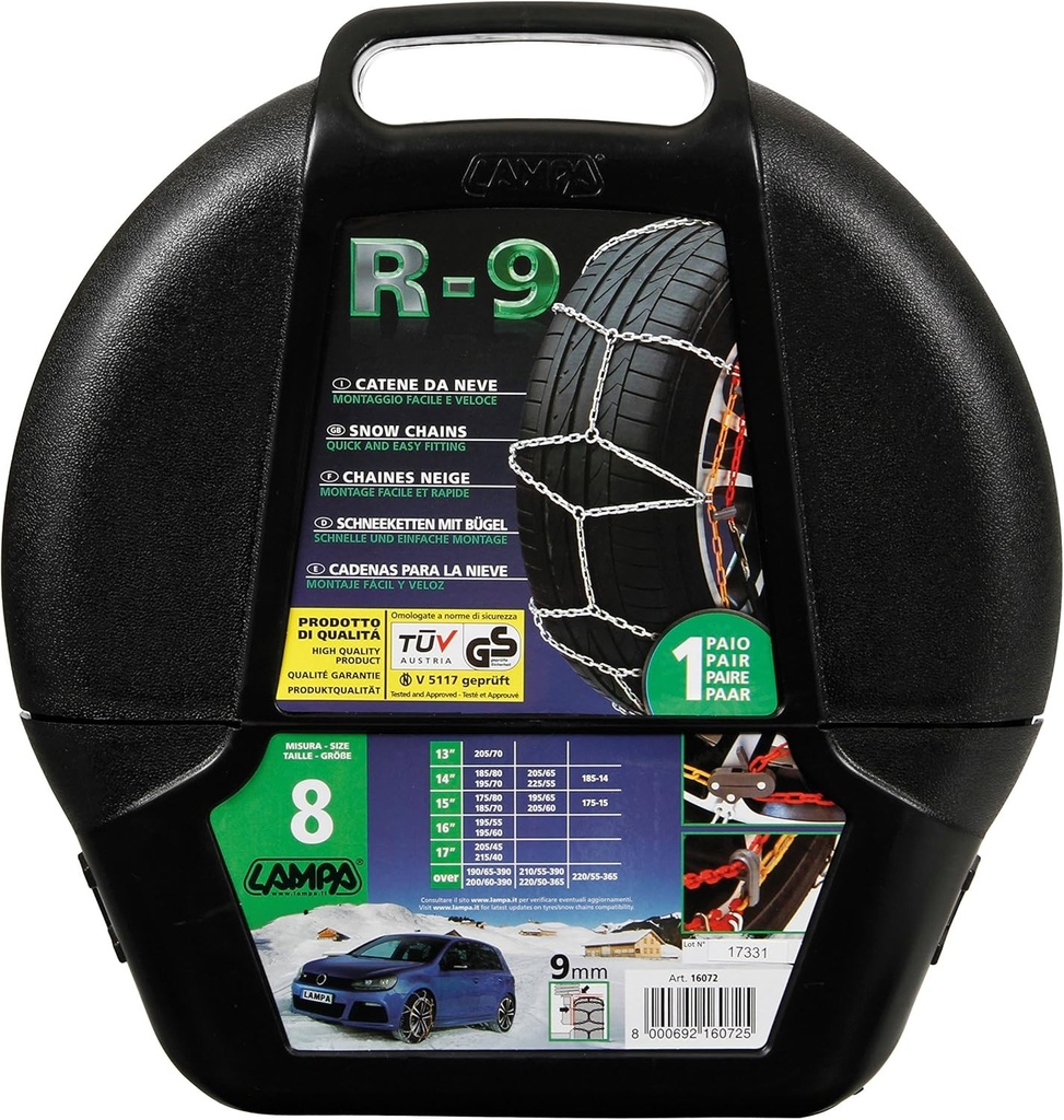 Lanturi de zapada SNOWDRIVE Lampa 16072 9 mm, 2 bucati
