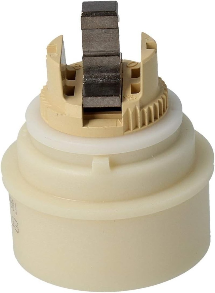 Cartus de control HANSA 4.8 ECO | Cartus ceramic de economisire a apei pentru baterii monocomanda cu frana de apa | Pentru baterii de bucatarie si baie | Cartus cu limitator de temperatura reglabil si limitator de debit de apa