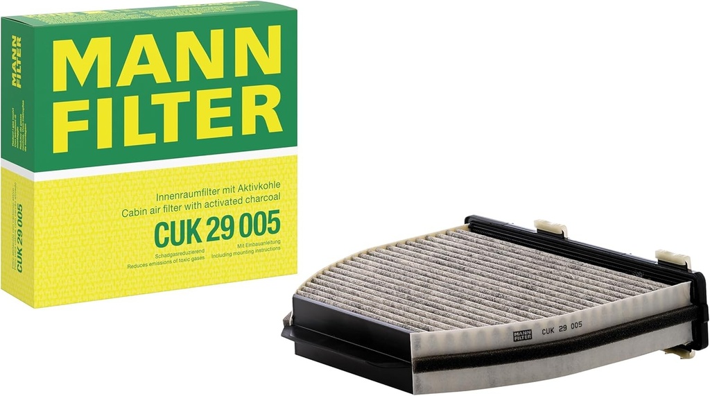 Filtru de habitaclu MANN-FILTER CUK 29 005 - Filtru de polen cu carbune activ - pentru autoturisme si autoutilitare