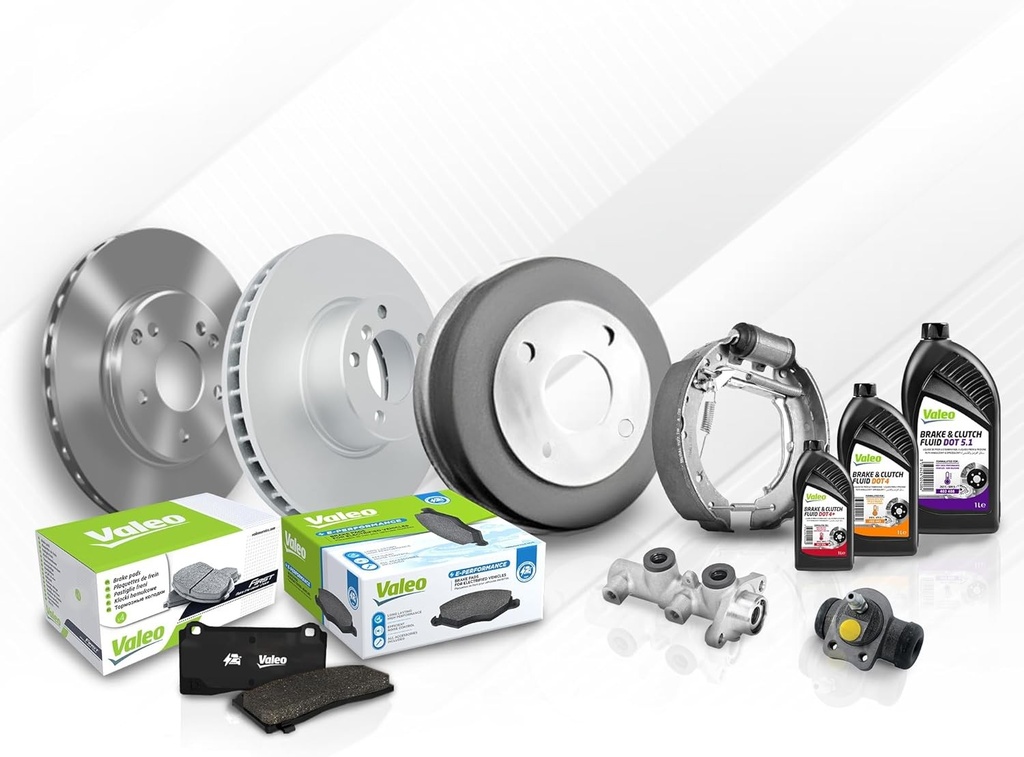VALEO - Set placute de frana - 301464 - Set 4 piese - Punte fata - Complet echipat cu accesorii montate si demontate