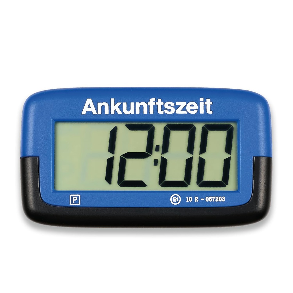 Disc de parcare electronic Needit Park Micro | Cel mai subtire disc de parcare automat din lume, cu aprobare KBA | Ceas de parcare digital compact, cu afisaj usor de citit | Baterie de lunga durata, grosime de 9,4 mm