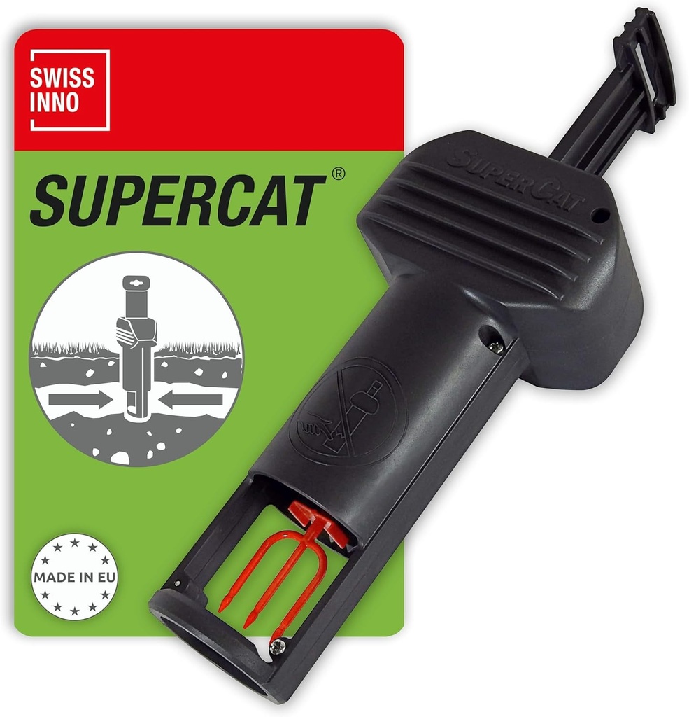 SWISSINNO Capcana pentru soareci de camp PRO SuperCat - Capcana eficienta pentru soareci de camp si soareci de camp, mecanism de declansare patentat, usor de instalat, sigura si reutilizabila - 1 capcana