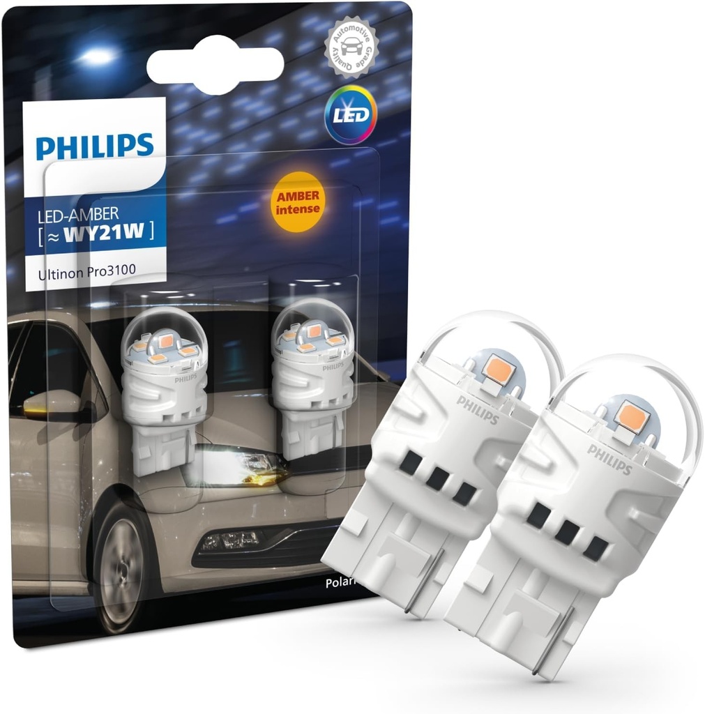 Lampa de semnalizare auto cu LED Philips Ultinon Pro3100 (WY21W chihlimbar)