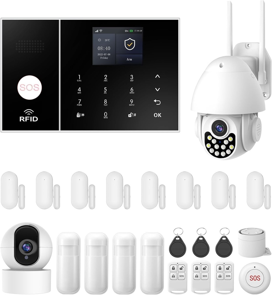 Senzor de usa LWOHSI PB68, detecteaza usi sau ferestre deschise si inchise, monitorizeaza usi, trimite alarme, numai pentru uz interior, compatibil cu sistemele de alarma LWOHSI.