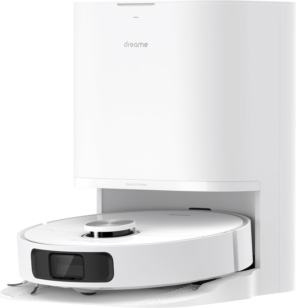 Aspirator robot si mop dreame L10 Prime cu inaltime de mop de 7 mm, curatare automata, navigare LDS, cartografiere 3D, aspiratie de 4000 Pa, WiFi/APP/Alexa pentru par de animale si covoare