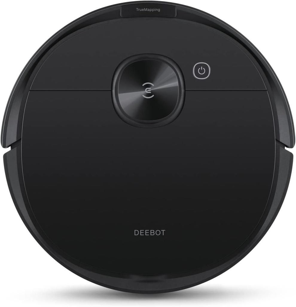 ECOVACS DEEBOT N8 Negru (Noutate in 2022) Aspirator robot cu functie de stergere (OZMO), putere de aspirare de 2300 PA, aspirator robot pentru par de animale, navigare inteligenta (senzor laser dToF), Alexa/Google, Negru