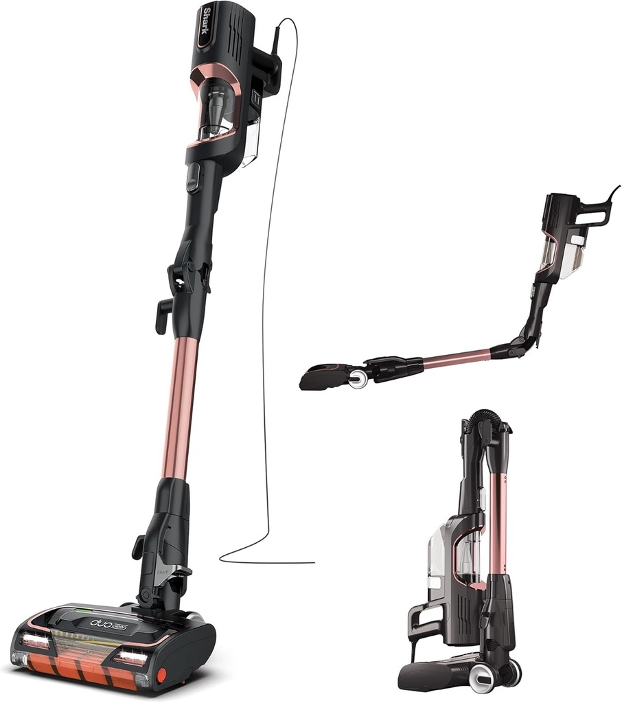 Shark HZ500EUT, Aspirator vertical cu fir, Auriu roz, 450 W, 0,3 litri, 80 decibeli