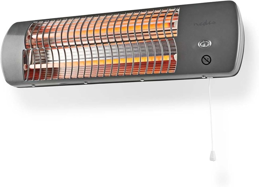 Incalzitor de baie Nedis HTBA10GY - 1200 W - Termostat reglabil - 2 moduri de incalzire - X4 - Gri