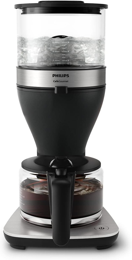 Espressor Philips cu filtru – capacitate de 1,25 litri, pana la 15 cesti, Boil & Brew, negru/argintiu (HD5416/60)
