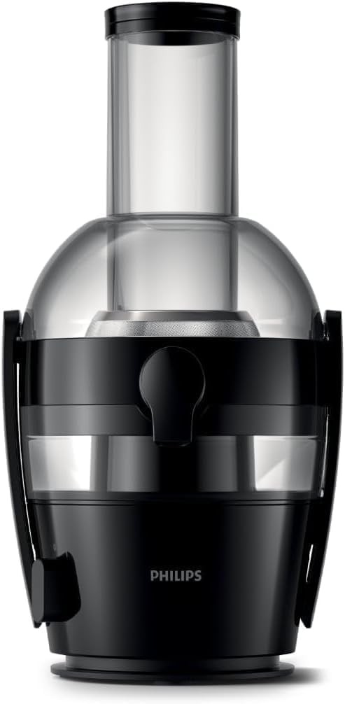 Storcator Philips – 800W, 2L, aplicatie NutriU Recipes, orificiu de alimentare XL, QuickClean (HR1856/70), 15 x 18 x 13 cm, negru