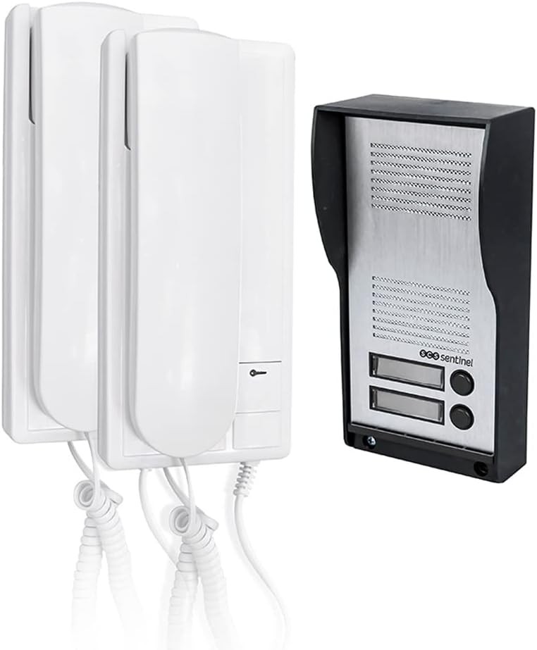 SCS Sentinel - PAF0007 - Interfon audio cu 2 compartimente - Interfon cu fir - 2 combo-uri interne, 1 interfon audio extern, 2 adaptoare securizate - AudioKit Duo