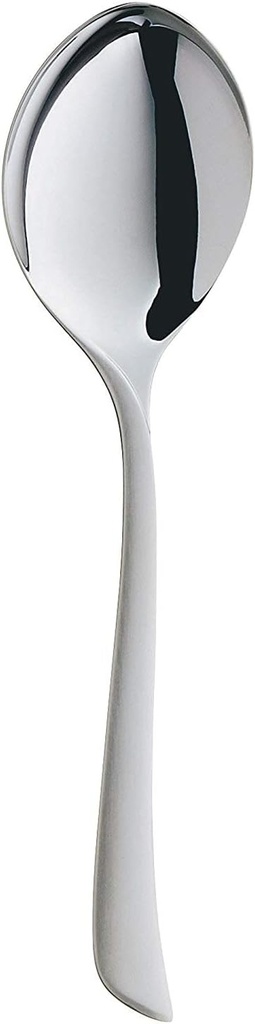 Lingura de servire WMF Virginia 23,8 cm, ustensila de servire, otel inoxidabil Cromargan Protect, partial mata, rezistenta la zgarieturi, lavabila in masina de spalat vase