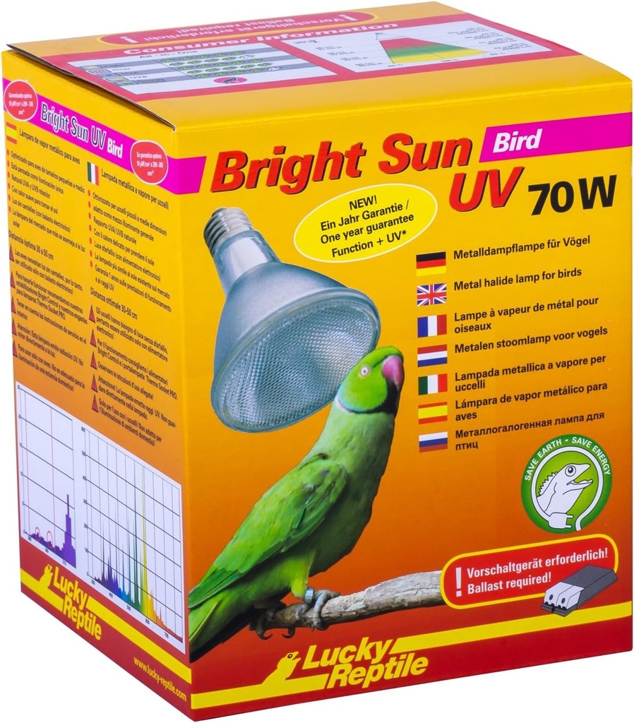 Lampa Lucky Reptile Bright Sun UV Bird (70 wati)