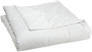 Protectie de pilota National Allergy 100% bumbac - 135 x 200 cm - Alba - Hipoalergenica, rezistenta la acarieni si plosnite, respirabila - Plic cu fermoar