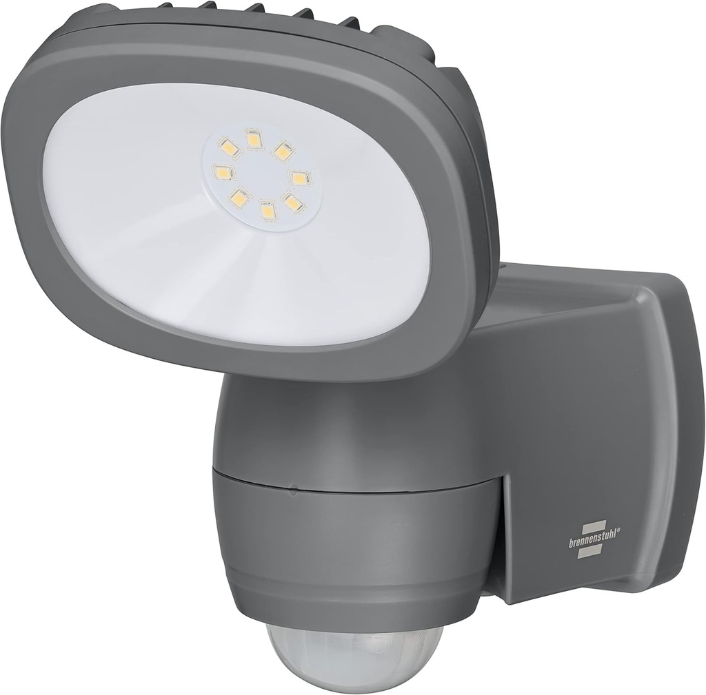 Spot LED cu baterie Brennenstuhl LUFOS/Spot LED wireless pentru exterior cu baterie si detector de miscare (cu 8 LED-uri Brand, 440 lumeni, pentru utilizare in exterior IP44, cu setare suplimentara a functiilor)