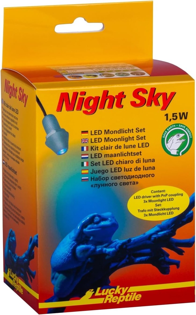 Set de lumini LED pentru reptile norocoase, cer nocturn, lumina lunara