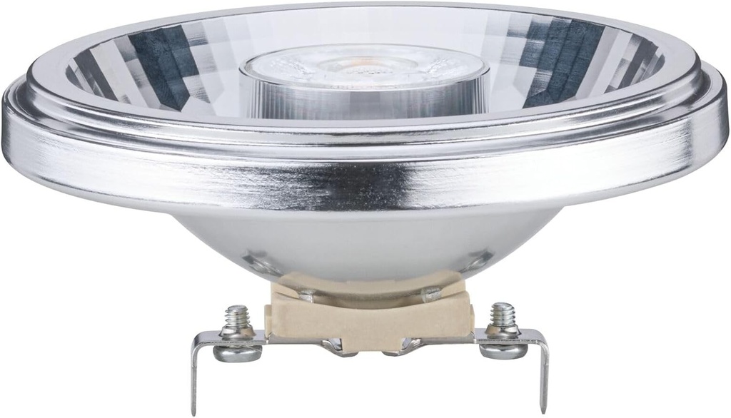 Reflector LED Paulmann 28515 Ar111, 8 wati, soclu G53, 24°, 2.700K, lumina alba calda, 500 lm