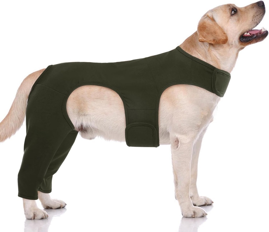 Body postoperator pentru caini Hjyokuso, costum postoperator pentru caini cu picioare, costume de protectie impotriva ranilor pentru caini, protector pentru picioarele posterioare ale cainilor, body postoperator anti-lins pentru caini, alternativa la zgarda electronica pentru caini, costum de protectie pentru coapsele cainilor