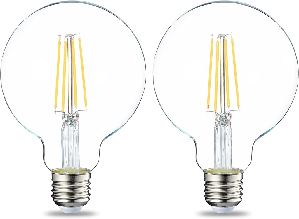 Becuri LED Edison Amazon Basics, E27 mici, G93 Glob, 7W (echivalent 60W ...