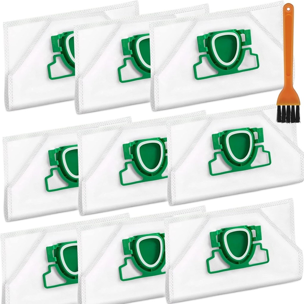 Saci de aspirator ROMIVO compatibili cu Vorwerk Kobold VK200 FP200, saci de praf din microfleece cu 5 straturi, saci premium potriviti pentru Vorwerk Kobold VK 200 FP 200 (cu 1 perie)